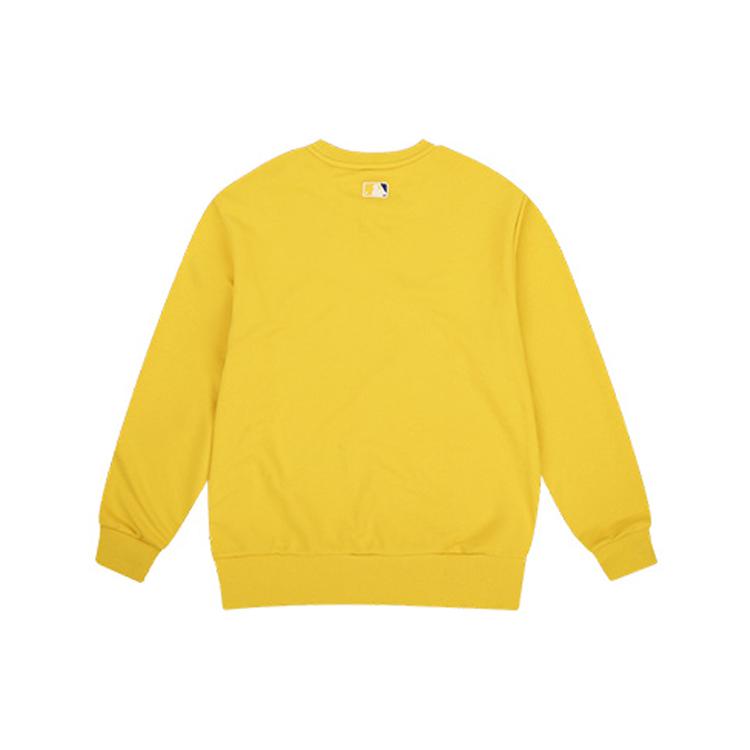 MLB Sweatshirts Unisex Yellow Crew Neck Moderate Regular 31MTC1941-50Y XS