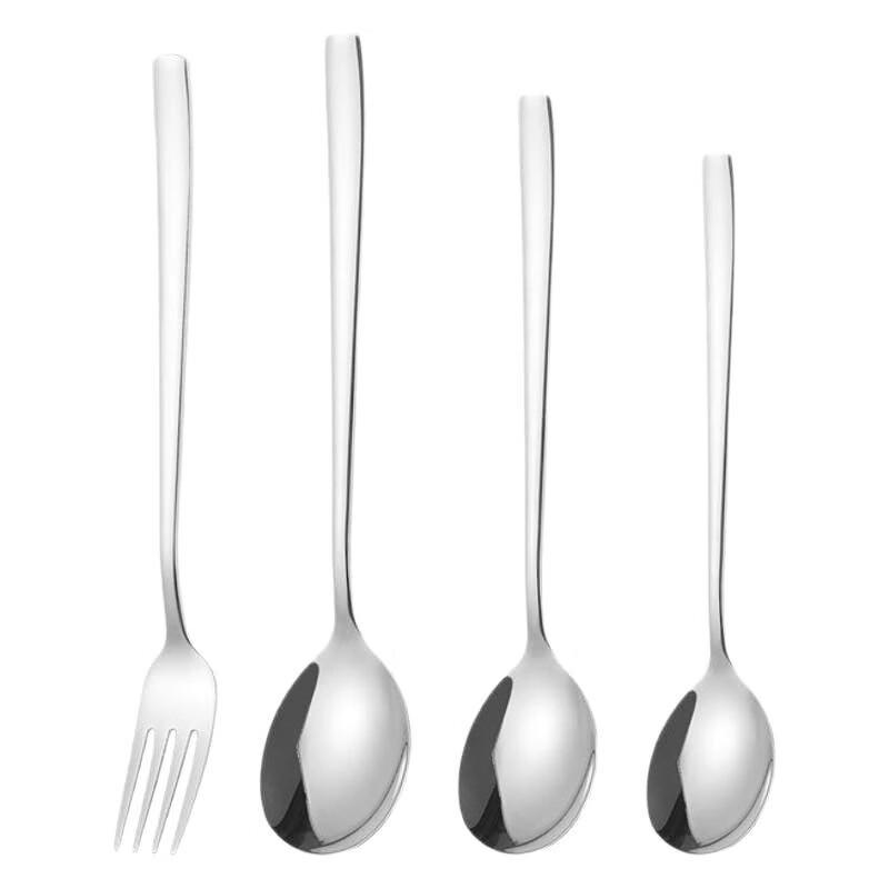 Korean Style Thickened Antibacterial Stainless Steel Spoon Set