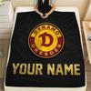 Custom Name Dynamo Dresden2 Flannel Blanket, High Quality Comfortable for All Seasons, Home Decor, Warmth and Comfort