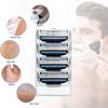 4Pcs 3 Layers Men Face Shaving Razors Blades Male Manual For Standard Beard Shaver Trimmer Blades