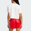 Adidas Comfortable Soft Brand Logo Short Sleeve T-Shirt Women Tops Cloud-White IY9510
