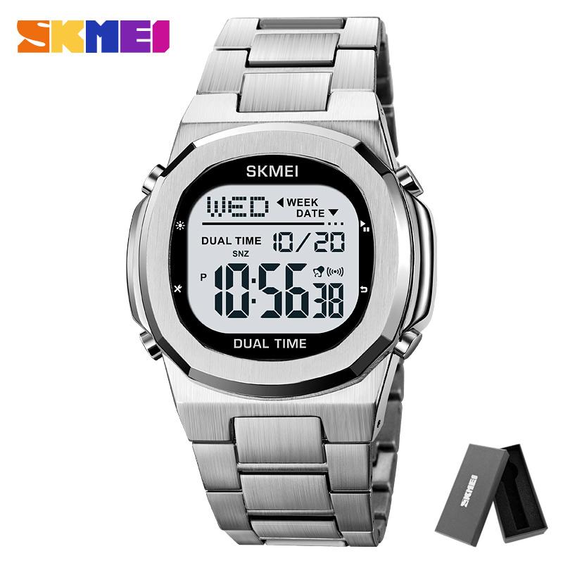 SKMEI 2004 Alarm Date Clock relojes para hombre Glow Stop Watch Multifunction Mens Waterproof Electronic Sport Watch Wristwatch