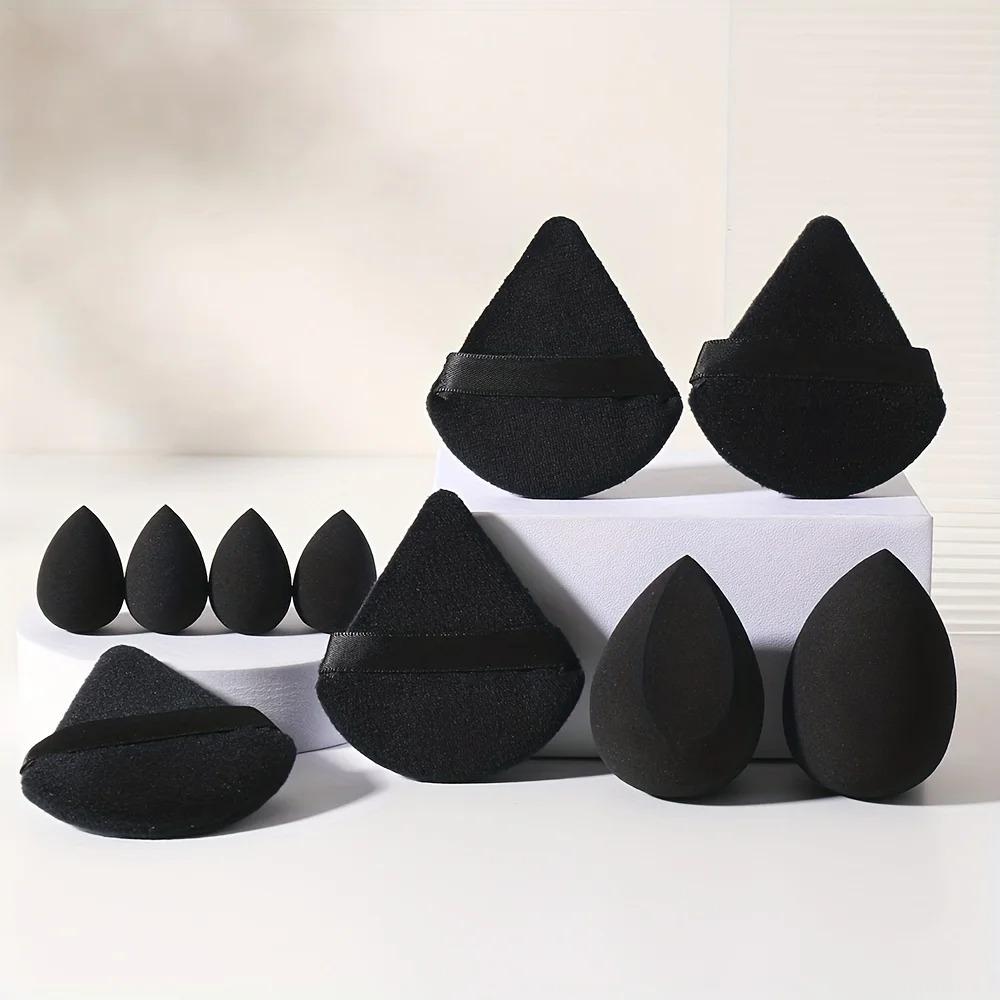 10PCS Cosmetic Puff Set Makeup Blender Beauty Egg Soft Foundation Sponge Puff Women Powder Puff Make Up Accessories Beauty Tools