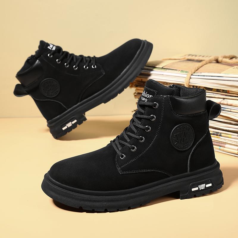 Dress Shoes Man Original Man Sneakers Deals Work & Safety Shoes Mens Shoe Men Motorcycle Boot Original Leather Boots for Men