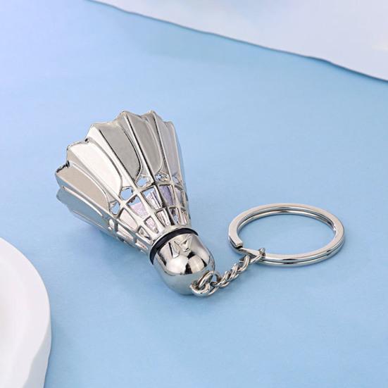 Keychain Pendant Lightweight Metal Sports Keychain Badminton Table Tennis Squash Racket Charm Key Holder
