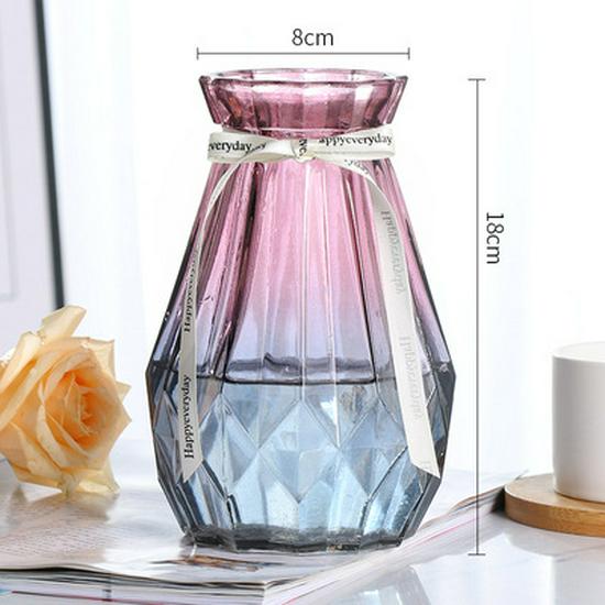 European-Style Hydroponic Pothos Vase with Dried Flowers for Living Room Decor