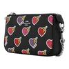 Coach 19 Heart Lightning Print Coated Canvas And Recycled Leather Tote Shoulder Bag Small Women Bags Black CW452-SVA47