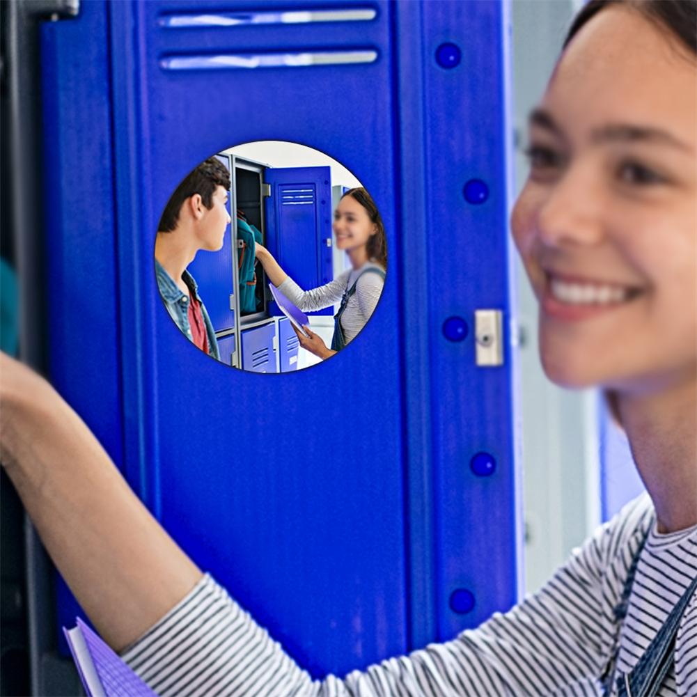 Enkel montering College 5,9 tum Rund spegel Skolskåpspegel Distorsionsfri Skyddande beläggning Jämna kanter