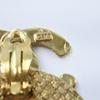 CHANEL COCO Mark Earring mesh Plated Gold 32.8g Women Used