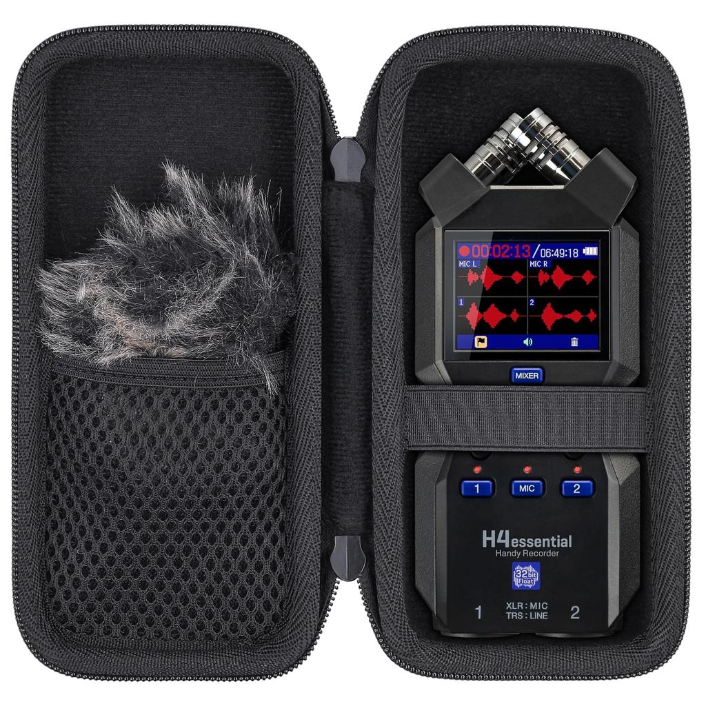 ZOOM H4essential H4e Float 4-Track Handheld Recorder with Dedicated Storage Case (Case Only) - Aenllosi