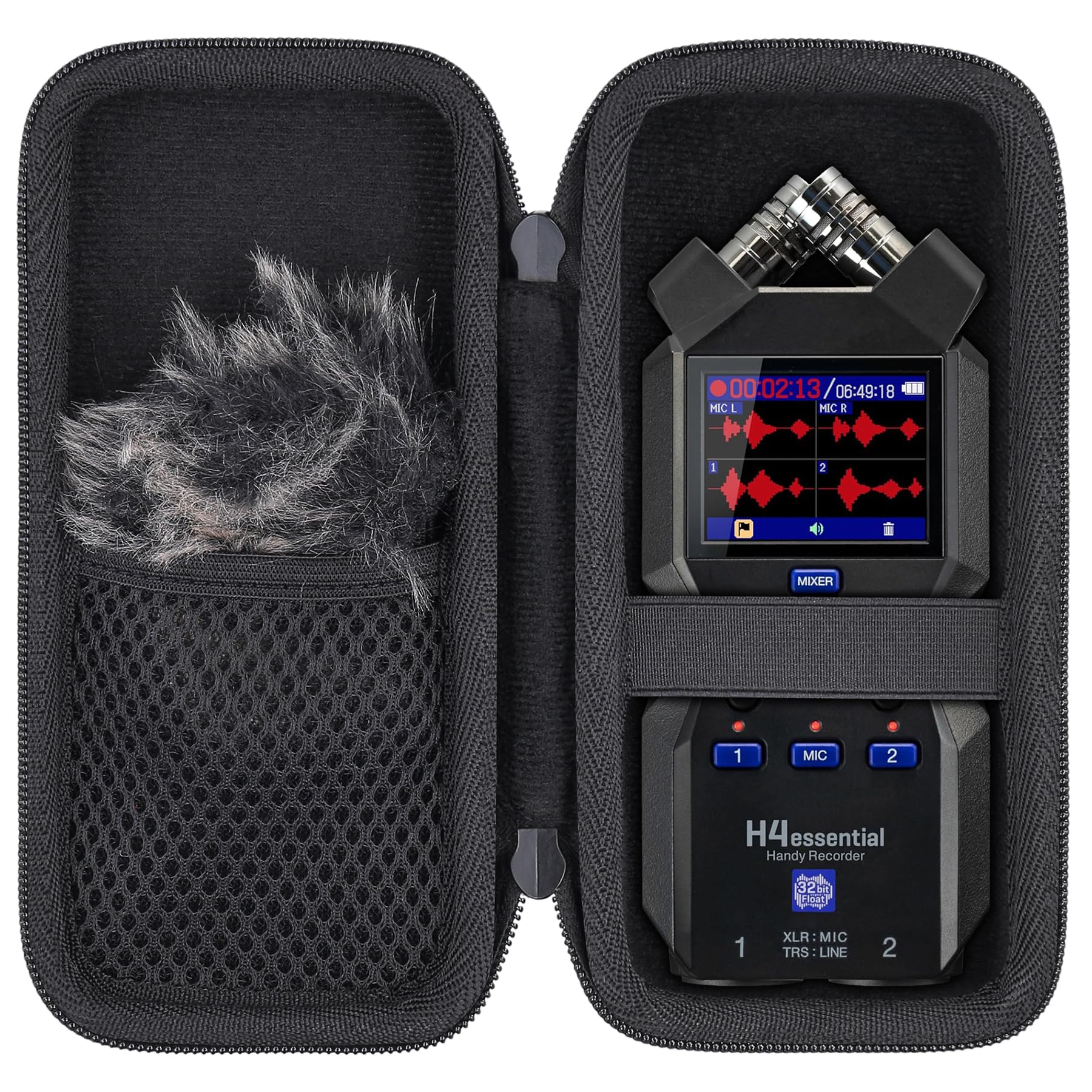 

ZOOM H4essential H4e Float 4-Track Handheld Recorder with Dedicated Storage Case (Case Only) - Aenllosi