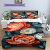 Cartoon Pattern Bedding Quilt Set Quilt Cover Pillowcase Home Decoration Birthday Gift (1 * duvet cover + 2 * pillowcase, without core)