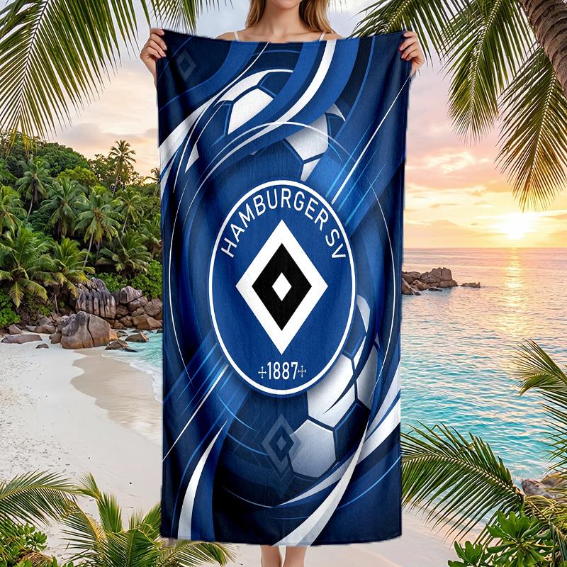 Asciugamano da Spiaggia Calcio Hamburger SV Morbido Microfibra Asciugamano Estivo Asciugatura Rapida Assorbente per Spiaggia Piscina Viaggio
