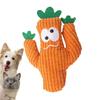 Catnip Toys for Cats, Plush Cactus Teether Toy 7.09x3.54 Inches, Calming Stuffed Doll for Mental Stimulation and Playtime Orange