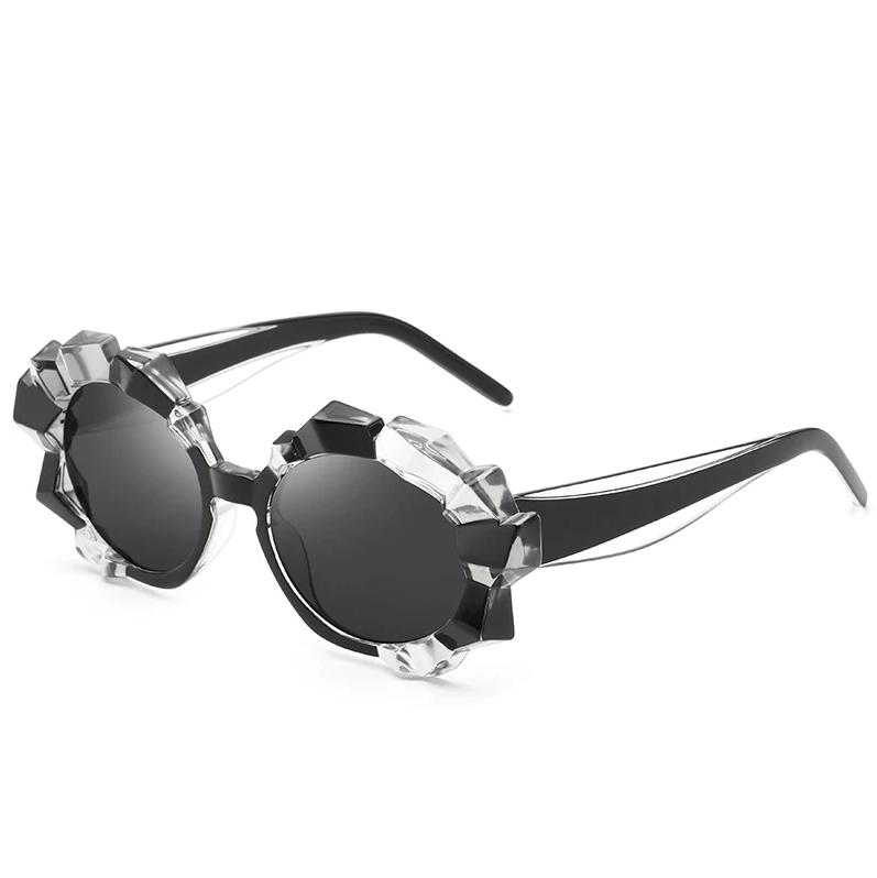 Irregular Plastic Frame Pink Lens Myopia Sunglasses With Degree Polarized Sun Glasses For Women Prescription 0 -0.5 -0.75 To -6