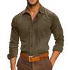 Men's Collared Button Down Casual Long Sleeved Shirt  Everyday Comfortable Shirt