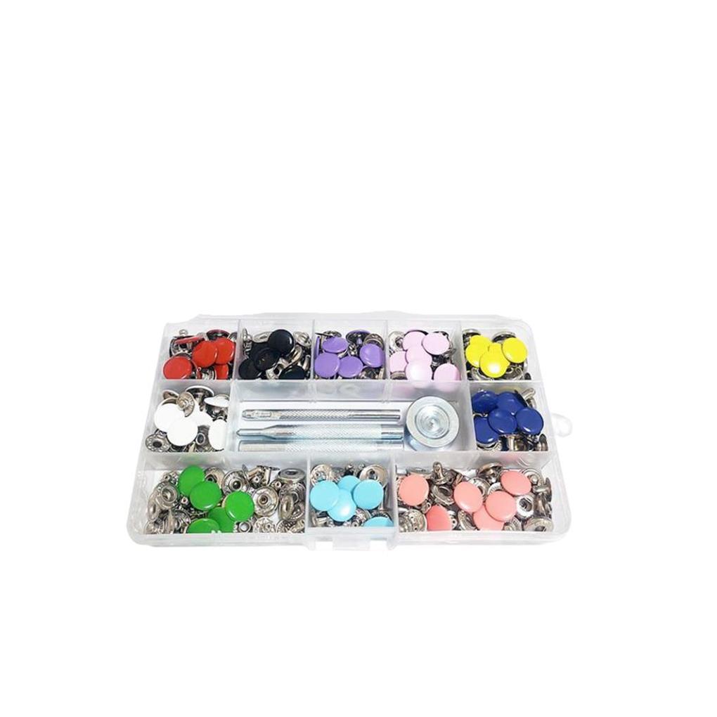1 Set Iron Snap Button Portable Replacement Electroplated Coated Sewing Knitting Wallet Jeans Buttons Accessories