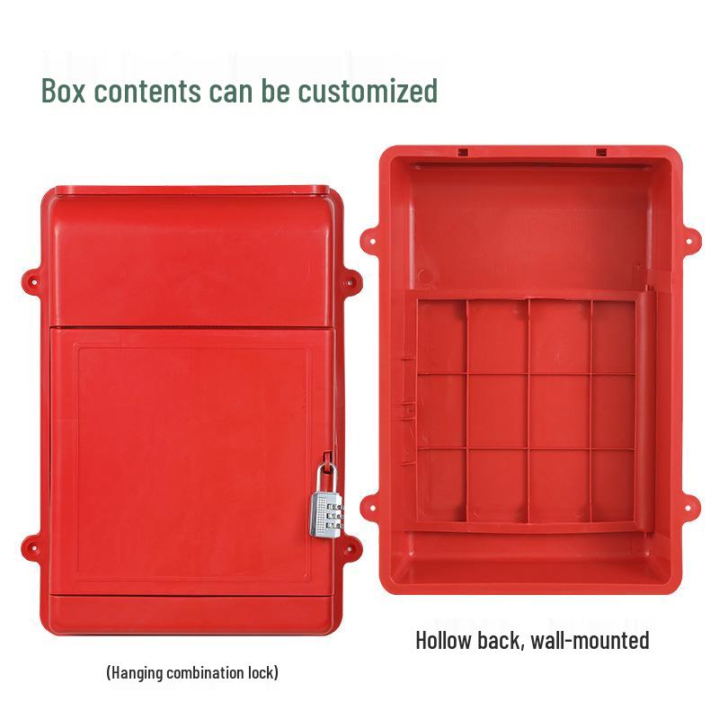 Compact Wall-Mounted Lockable Plastic Box for Mail, Complaints, Suggestions, and Milk