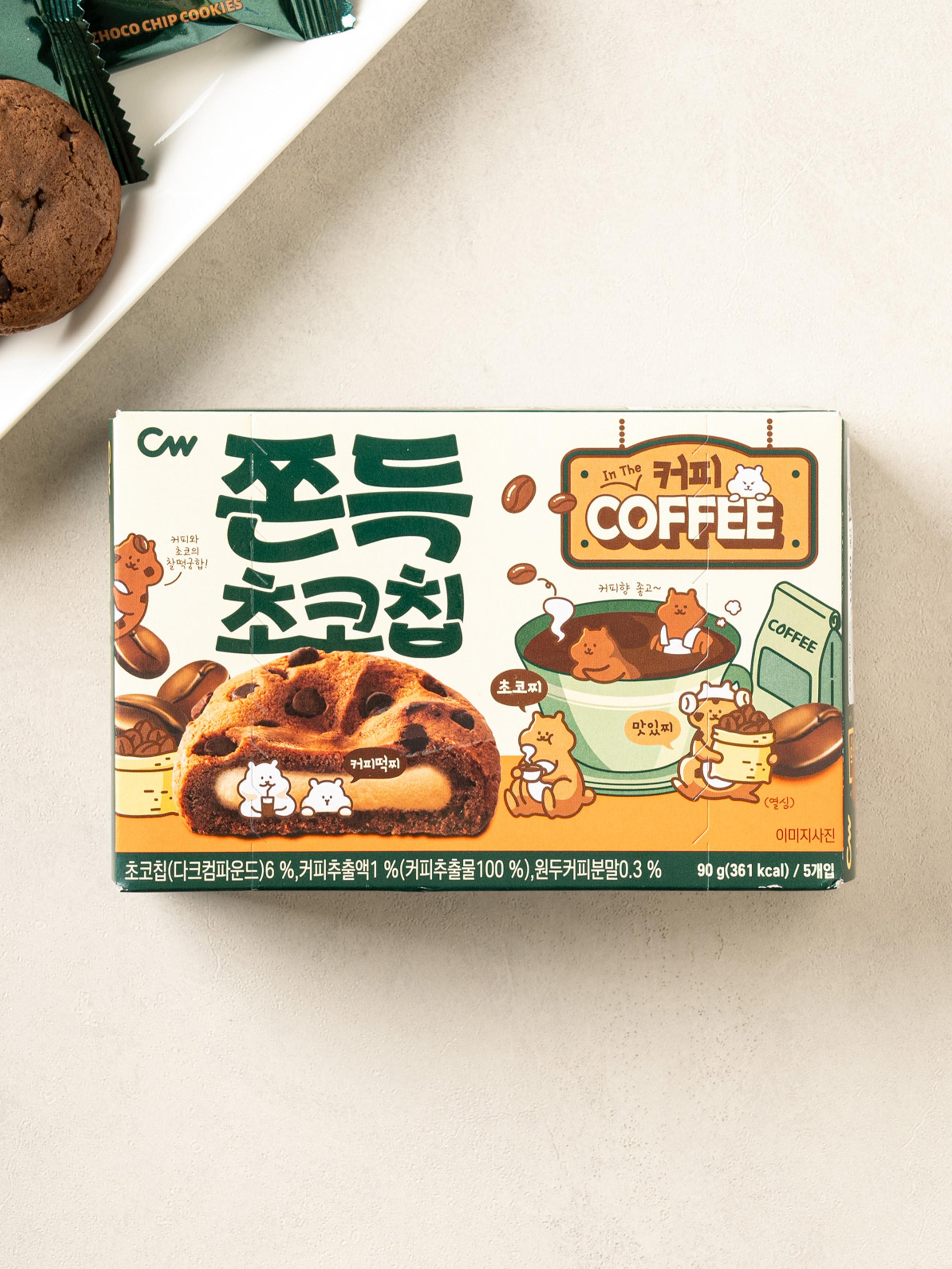 Cheongwoo Chewy Coffee Chocochip Cookies 90g 1ea