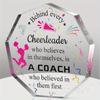 1 vibrant geometric plaque, perfect for cheerleading coach thank-you gifts,  unique thank-you signs,  office and home decor