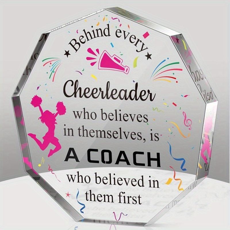 1 vibrant geometric plaque, perfect for cheerleading coach thank-you gifts,  unique thank-you signs,  office and home decor