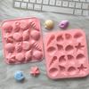 16 Cavity Shell Conch Silicone Mold DIY Ocean Animal Shaped Candy Pudding Chocolate Cake Baking Mould