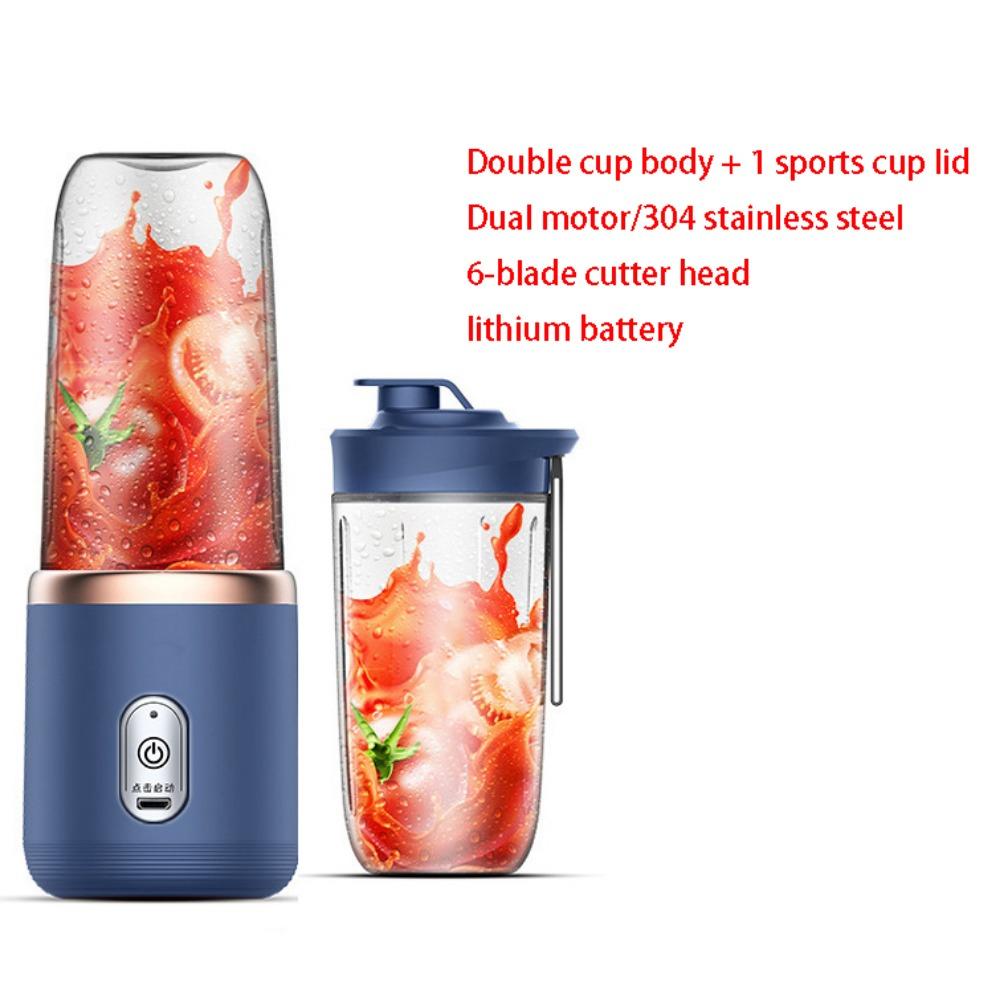 

Соковыжималка портативная зарядка маленькая чашка для сока домашний многофункциональный блендер для сока соковыжималка синий