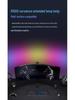Curved Screen Hanging Lamp with Seven-Color LED, Sound-Reactive Rhythm, and Eye Protection Features.