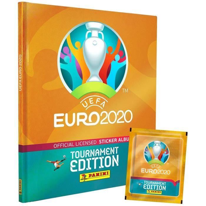 UEFA EURO 2020 Stickers 2021 Tournament Edition - Pack De 10 Pochettes + Album Offert - Panini - Football