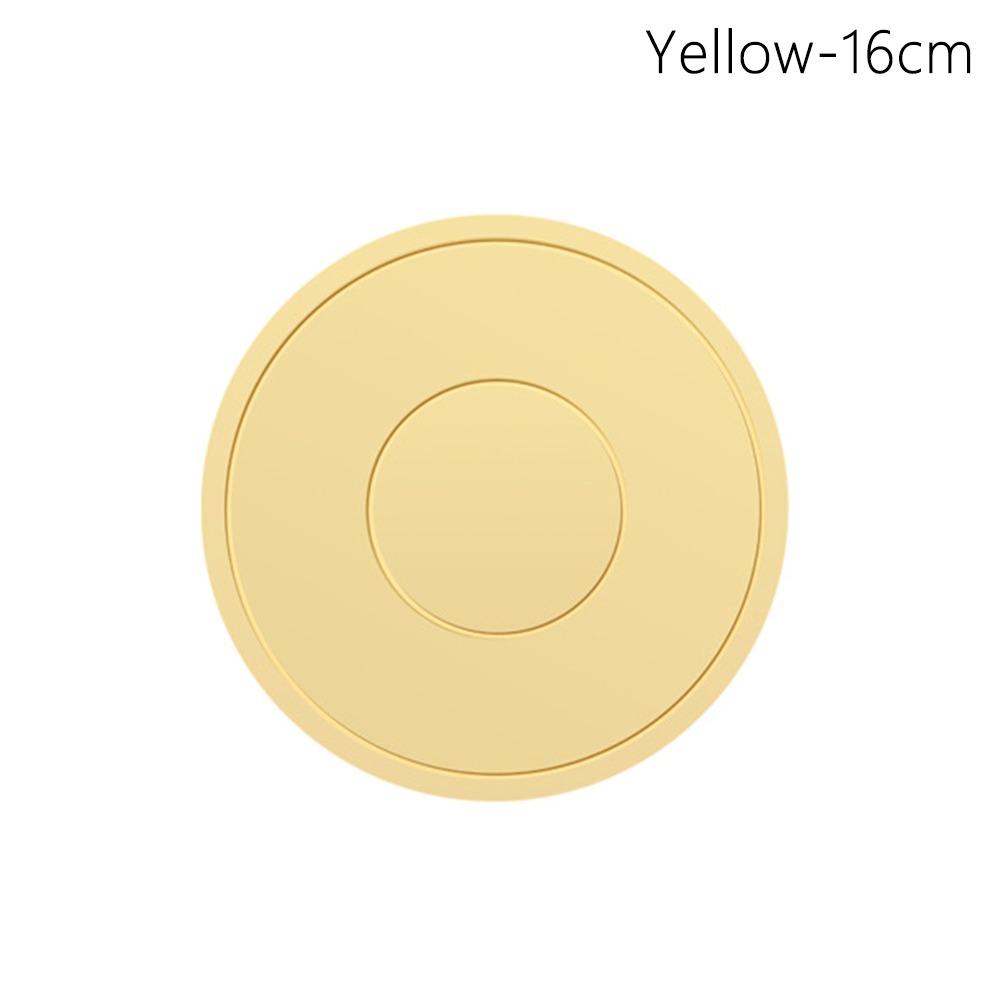 

1Pcs Thickened Soft Placemat Round Heat Insulation Mat New Insulation Pad Kitchen Tools 16cm yellow