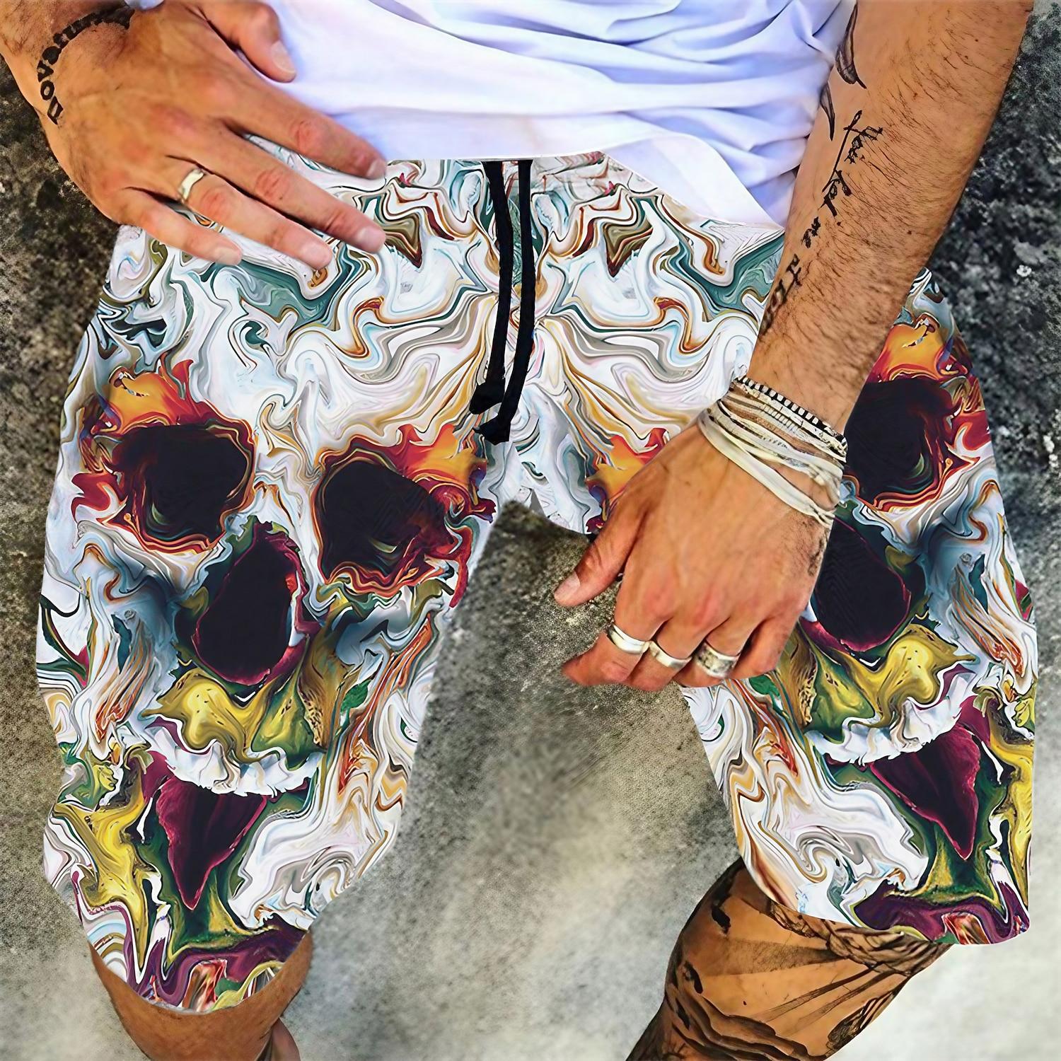 Men s Swim Trunks Swim Shorts Board Shorts Summer Shorts Beach Shorts Drawstring Elastic Waist 3D Print Graphic Quick XL