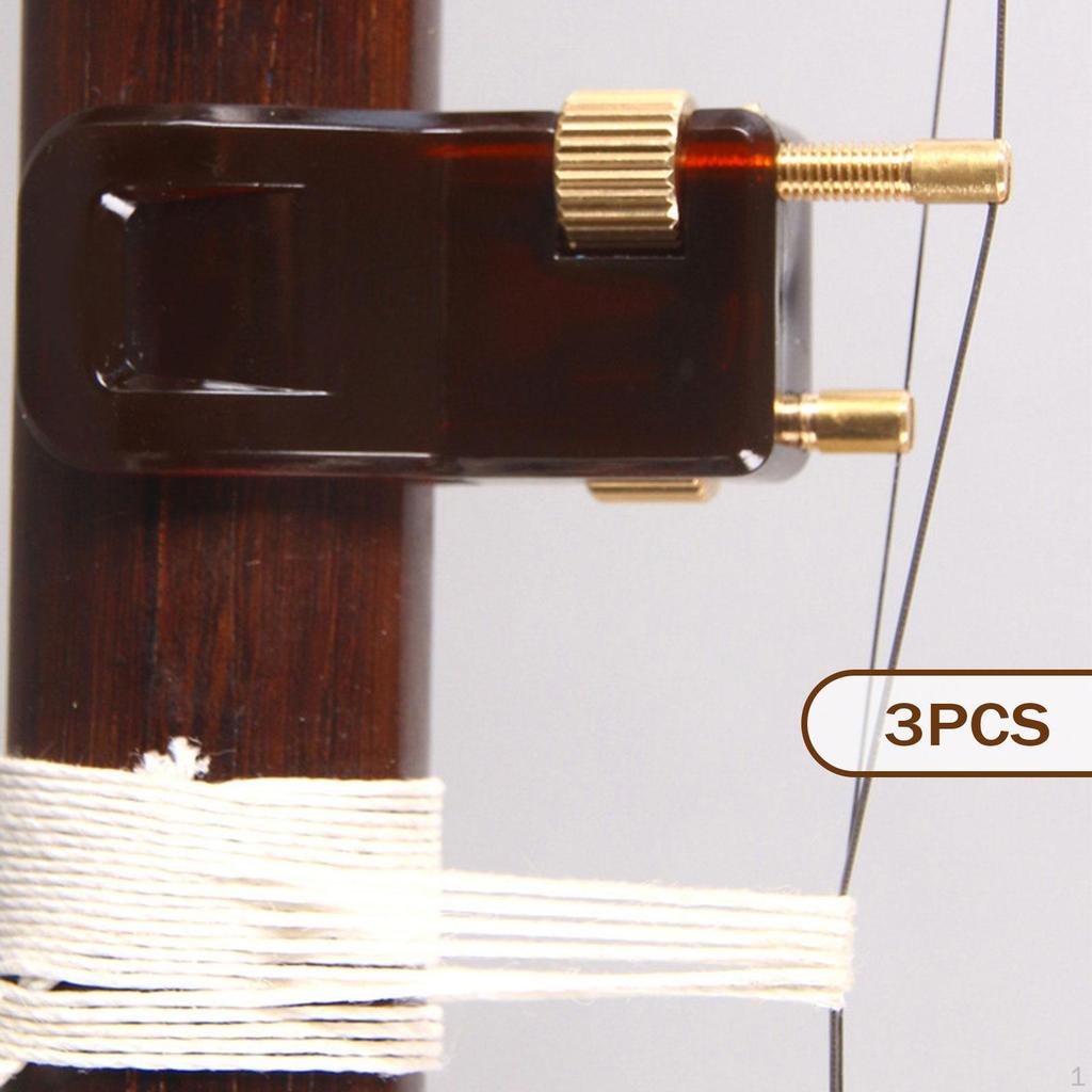 3x Erhu Fine Tuner String Adjustment, Professional High Performance Music Instrument Accessory,