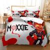 New 3D Print Hazbin Moxxie Hotel Bedding Set Duvet Cover Bed Set Quilt Cover Pillowcase Comforter King Queen Size Boys Adult