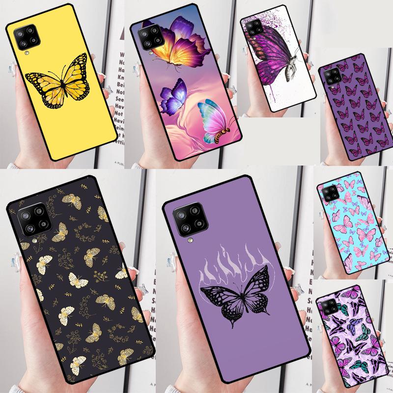 Luxury Butterfly For Samsung Galaxy A56 A36 A26 A16 A22 A32 A52 A54 A34 A14 A55 A35 A15 A53 A33 A05 A06 Case