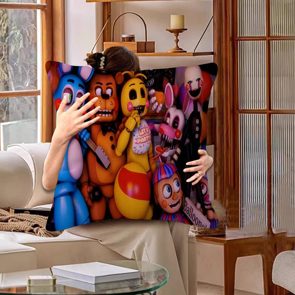 Fnaf F-FiveS-nights-At-Freddys Pillow Gift Home Office Decoration Bedroom Sofa Car Cushion Cover Case 45x45