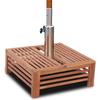 Side Table - vidaXL - Wooden Parasol Base Cover - Solid Acacia - 62 X 62 X 25 Cm - Brown