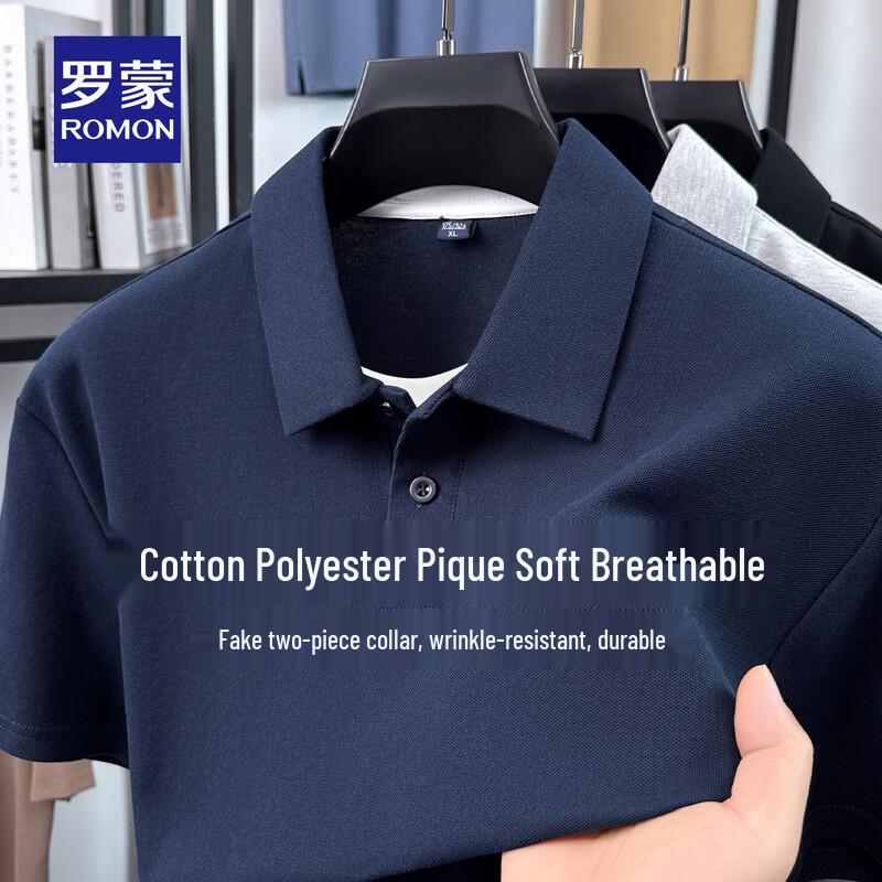 

ROMON Men s Short Sleeve Polo Shirt 882D XXL