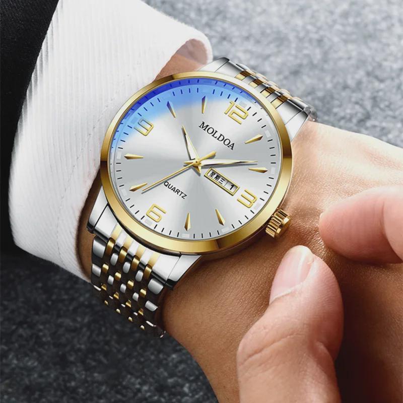 Men's Fully Automatic Luminous Calendar Watch - Mechanical Style, Waterproof, One-Piece Delivery