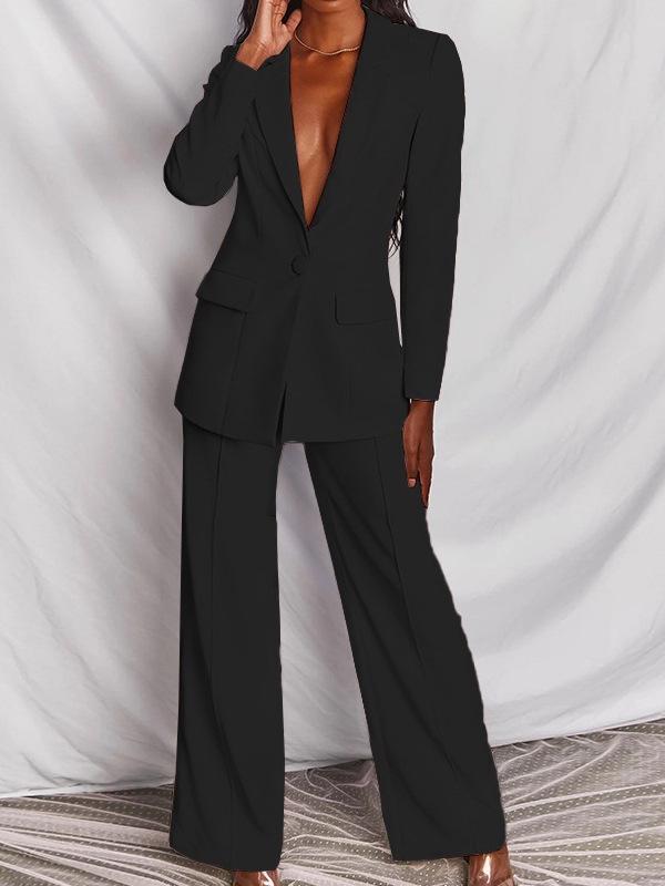 European & American Fashion Lapel Slim Cardigan Suit Jacket - Women's 2025 Spring/Autumn Collection.
