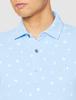 FootJoy Modern Classic Floral Motif Print Short Sleeve Shirt, True Blue, Men's XL (80449-XL)