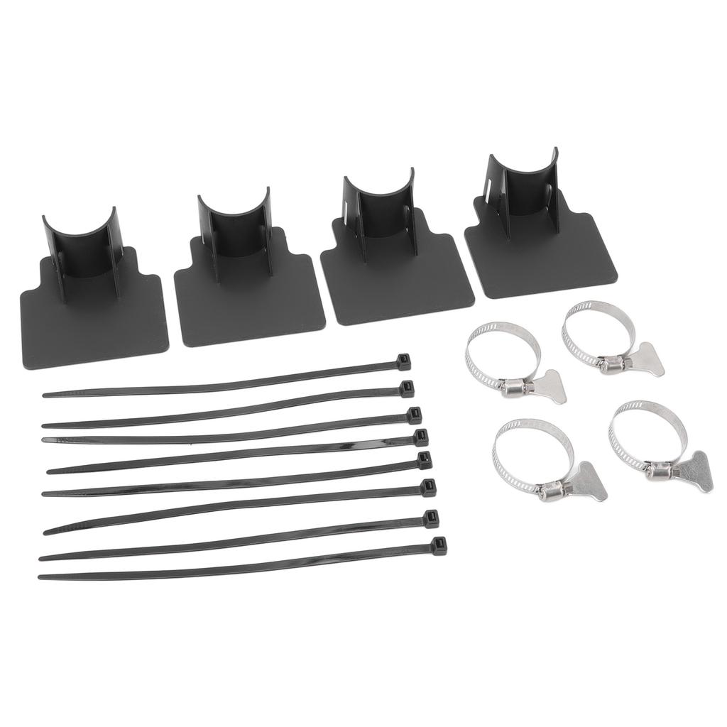 4 Sets Swimming Pool Pipe Holder Prevent Pipe Slip Cable Ties Stainless Steel Hose Clamp Swimming
