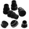 2pcs Rubber Crutch Cane Bottom Pads Anti-Skid Trekking Pole Bottom Cover  Hiking