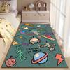 Space Exploration Travel and Aliens Carpet Yoga Living Room Room Decor Children's Crawling Mat Doormat Area Rug Games Mat