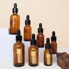 Brown Glass Bottles: 5ml, 10ml Essential Oil Bottles & 30ml, 50ml Dropper Serum Bottles for Decanting.