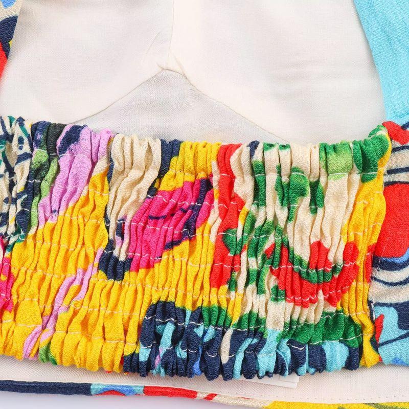 Kaslead New Women Clothes Western Style Fashion Print Short Top Skirt 86641358669135