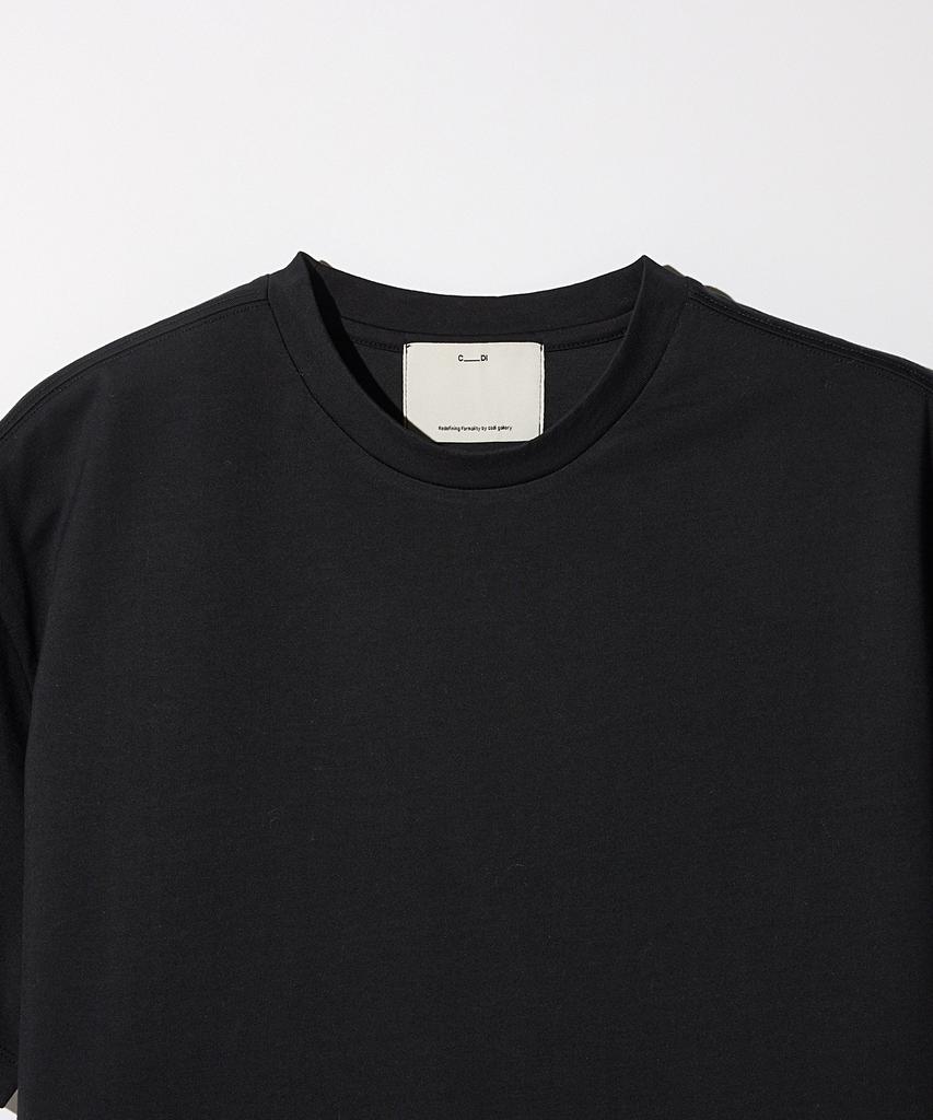 STCO Codigallery [100% Silket-Cotton] Essential T-Shirt Black (Semi-Oversized Fit)_Ctsvb04Nsb