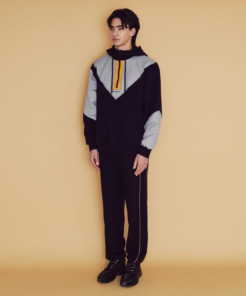 MAYOL Color Block Lounge Pants_Dark Navy