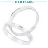 ACROPIX Automotive 60.1mm -54.1mm Hub Centering Wheel Boacenter Silver Tone 4pcs