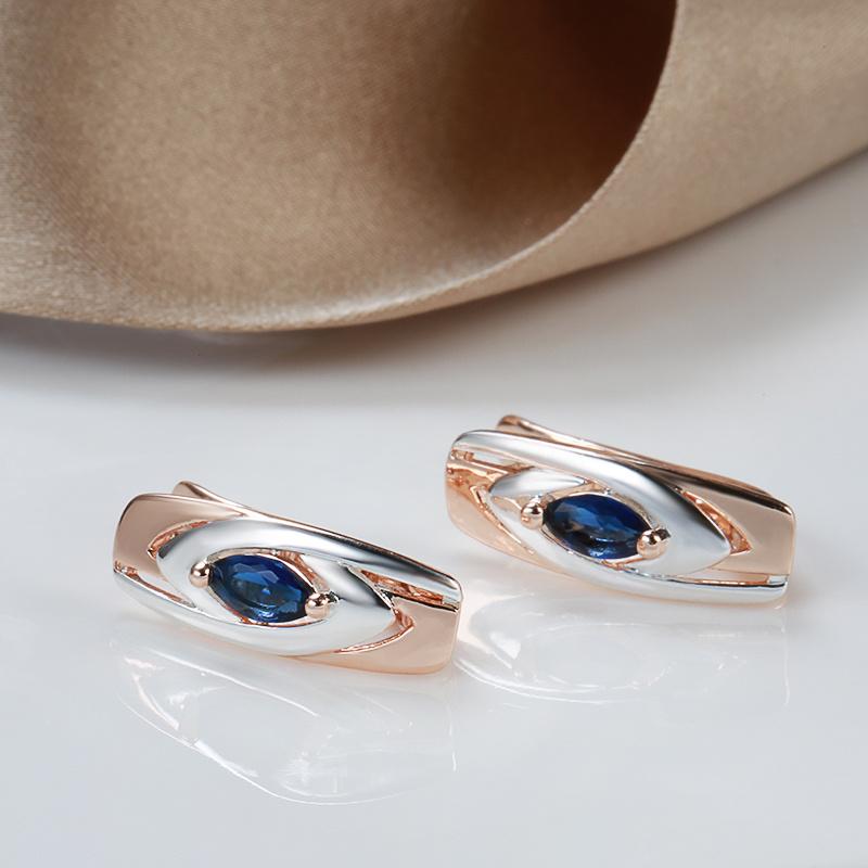 Orecchini A Perno Rotondi In Acciaio Chirurgico Con Zirconia - Trasparente/Acqua/Oro Rosa, 1 Paio, 3-5mm