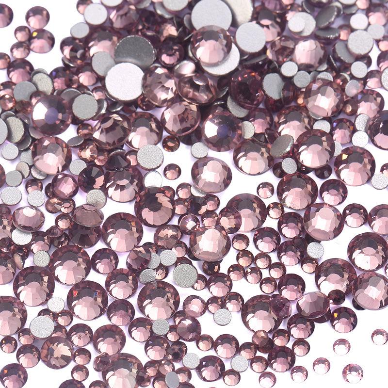 Nail Art Größe Gemischt Flacher Boden Diamant Ss6-Ss20 Mehrgrößen Strass Schmuck 1440 Stück